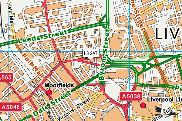 L3 2AT map - OS VectorMap District (Ordnance Survey)