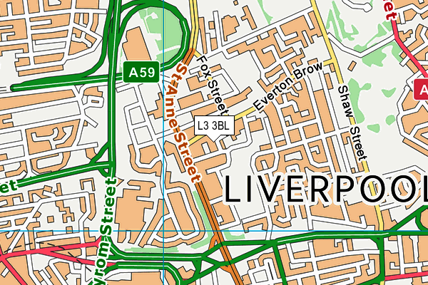 L3 3BL map - OS VectorMap District (Ordnance Survey)
