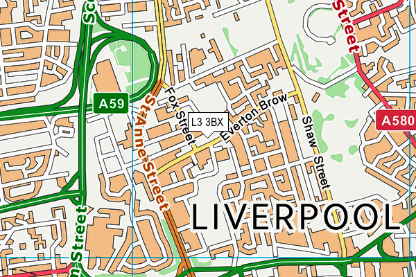 L3 3BX map - OS VectorMap District (Ordnance Survey)