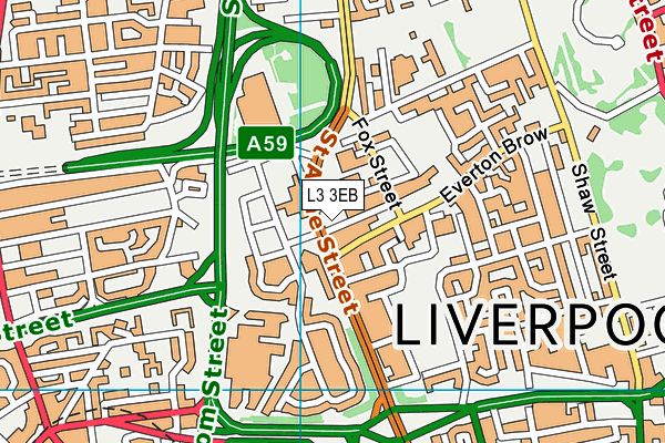 L3 3EB map - OS VectorMap District (Ordnance Survey)
