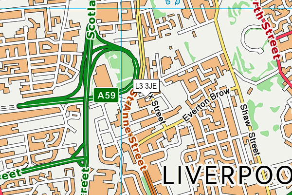 L3 3JE map - OS VectorMap District (Ordnance Survey)