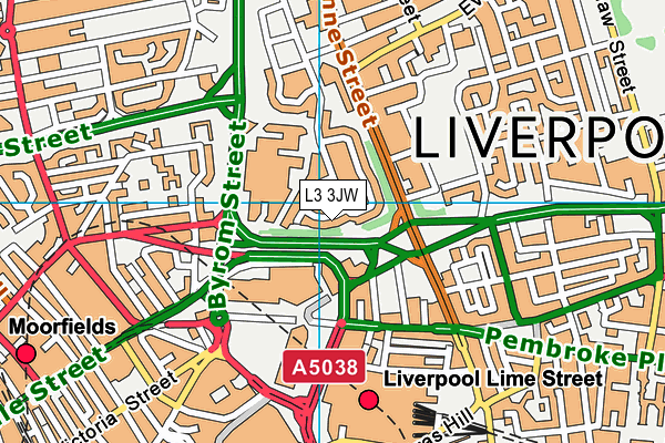 L3 3JW map - OS VectorMap District (Ordnance Survey)