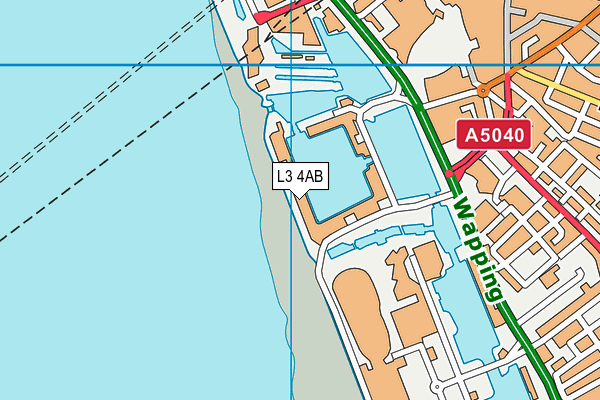 L3 4AB map - OS VectorMap District (Ordnance Survey)