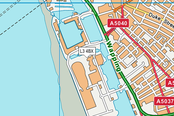 L3 4BX map - OS VectorMap District (Ordnance Survey)