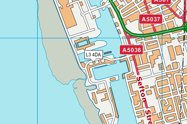 L3 4DA map - OS VectorMap District (Ordnance Survey)