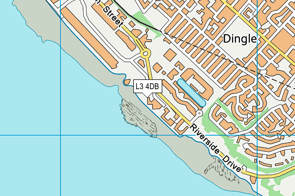 L3 4DB map - OS VectorMap District (Ordnance Survey)