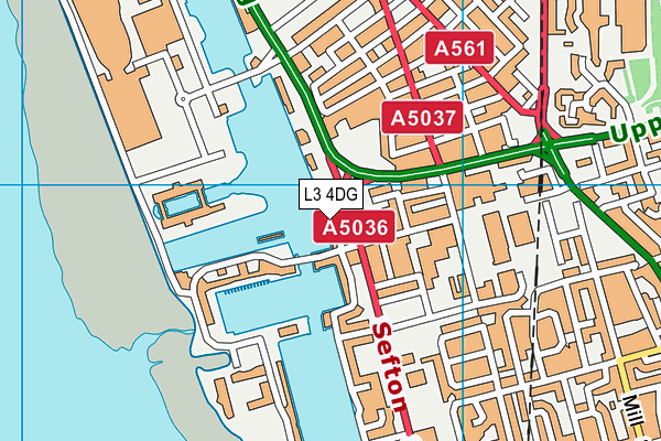 L3 4DG map - OS VectorMap District (Ordnance Survey)