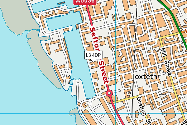 L3 4DP map - OS VectorMap District (Ordnance Survey)