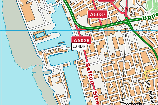 L3 4DR map - OS VectorMap District (Ordnance Survey)