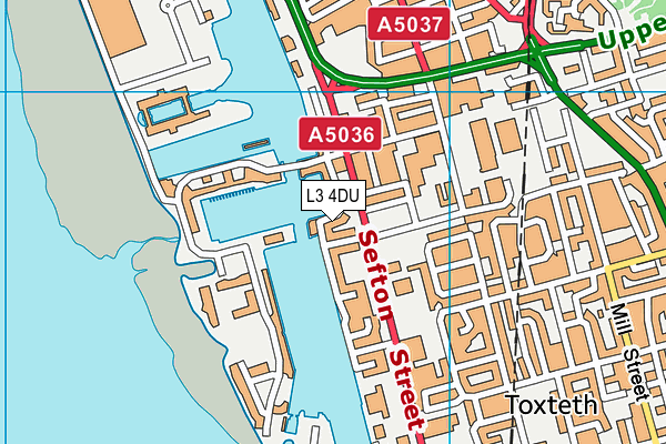 L3 4DU map - OS VectorMap District (Ordnance Survey)