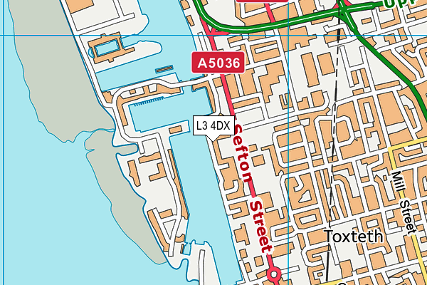L3 4DX map - OS VectorMap District (Ordnance Survey)