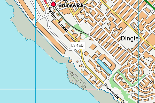L3 4ED map - OS VectorMap District (Ordnance Survey)