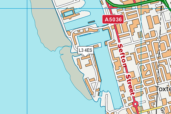 L3 4ES map - OS VectorMap District (Ordnance Survey)