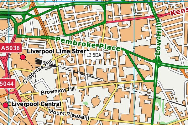 L3 5DA map - OS VectorMap District (Ordnance Survey)