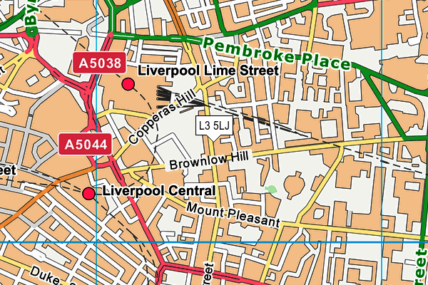 L3 5LJ map - OS VectorMap District (Ordnance Survey)