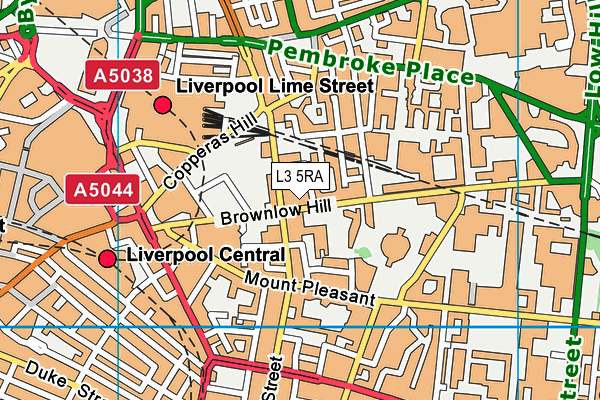 L3 5RA map - OS VectorMap District (Ordnance Survey)
