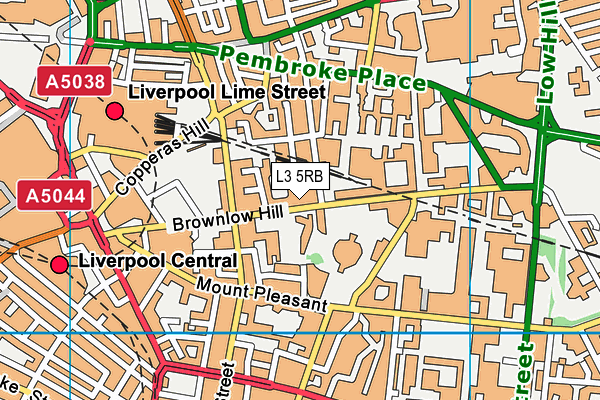 L3 5RB map - OS VectorMap District (Ordnance Survey)