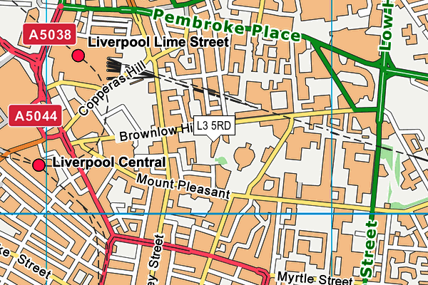 L3 5RD map - OS VectorMap District (Ordnance Survey)