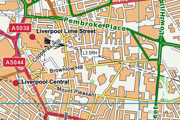 L3 5RH map - OS VectorMap District (Ordnance Survey)