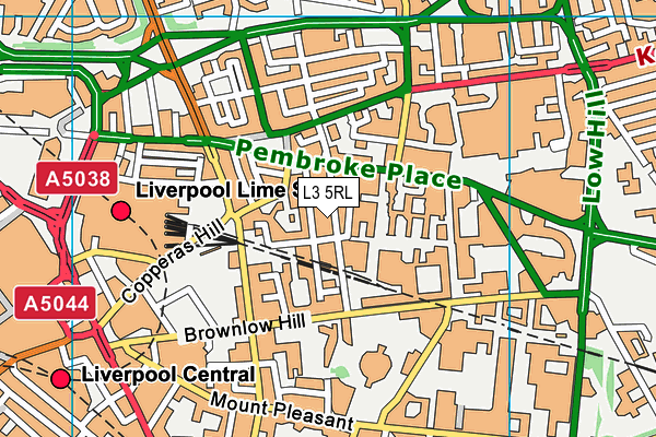 L3 5RL map - OS VectorMap District (Ordnance Survey)