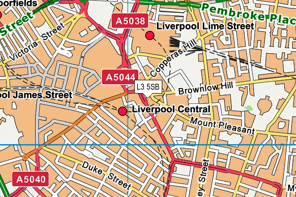 L3 5SB map - OS VectorMap District (Ordnance Survey)