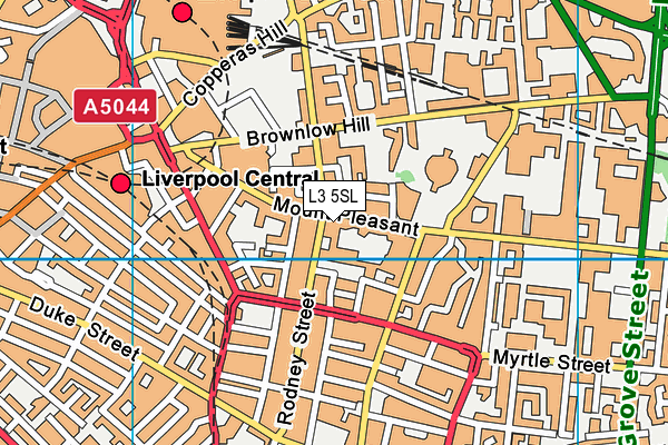 L3 5SL map - OS VectorMap District (Ordnance Survey)
