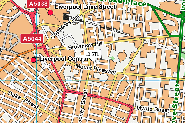 L3 5TL map - OS VectorMap District (Ordnance Survey)