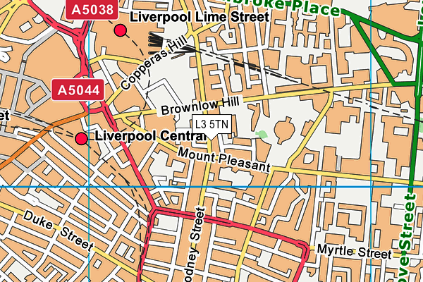 L3 5TN map - OS VectorMap District (Ordnance Survey)