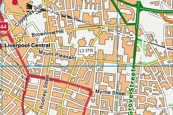 L3 5TR map - OS VectorMap District (Ordnance Survey)