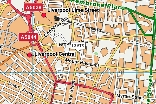 L3 5TS map - OS VectorMap District (Ordnance Survey)