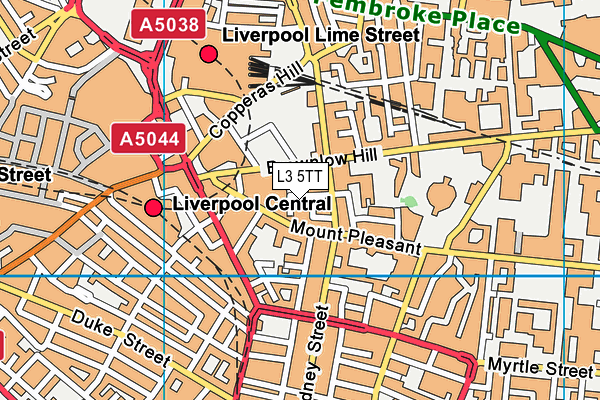 L3 5TT map - OS VectorMap District (Ordnance Survey)