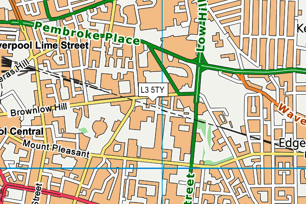 L3 5TY map - OS VectorMap District (Ordnance Survey)