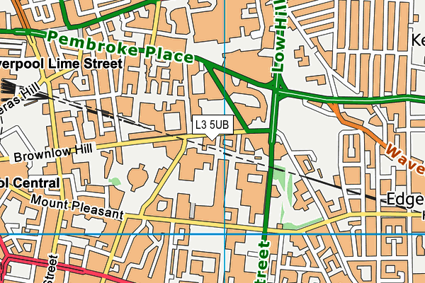 L3 5UB map - OS VectorMap District (Ordnance Survey)