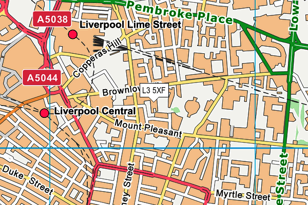 L3 5XF map - OS VectorMap District (Ordnance Survey)