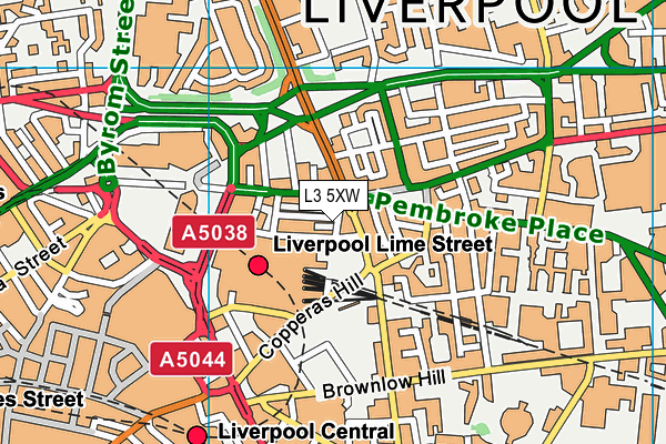 L3 5XW map - OS VectorMap District (Ordnance Survey)