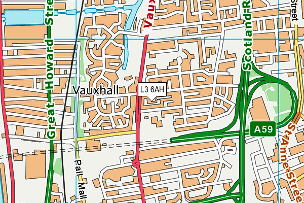 L3 6AH map - OS VectorMap District (Ordnance Survey)