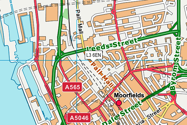 L3 6EN map - OS VectorMap District (Ordnance Survey)