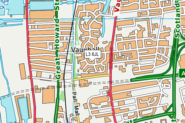 L3 6JL map - OS VectorMap District (Ordnance Survey)