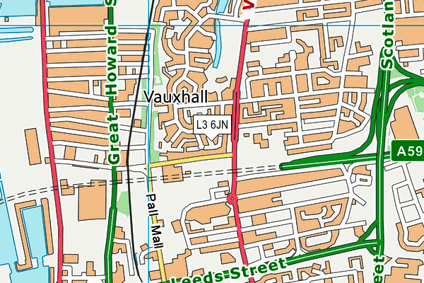 L3 6JN map - OS VectorMap District (Ordnance Survey)