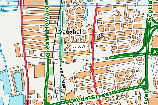 L3 6JW map - OS VectorMap District (Ordnance Survey)