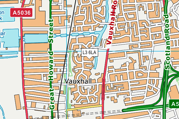 L3 6LA map - OS VectorMap District (Ordnance Survey)