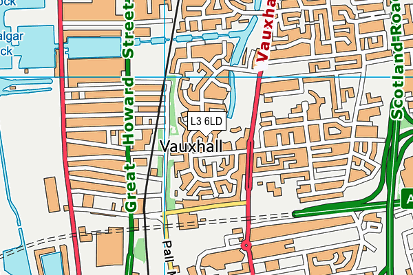 L3 6LD map - OS VectorMap District (Ordnance Survey)