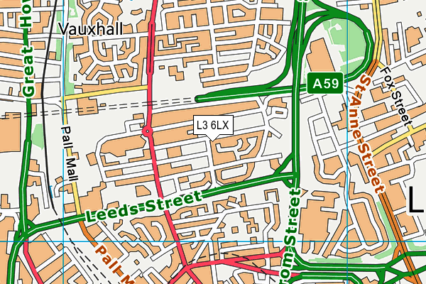 L3 6LX map - OS VectorMap District (Ordnance Survey)