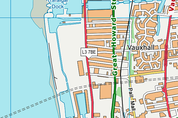 L3 7BE map - OS VectorMap District (Ordnance Survey)