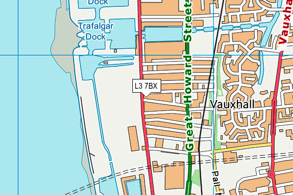 L3 7BX map - OS VectorMap District (Ordnance Survey)