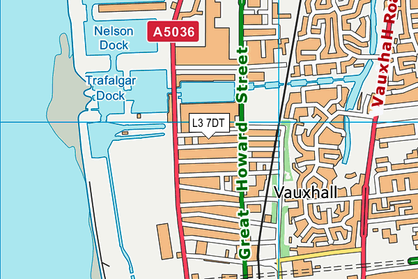 L3 7DT map - OS VectorMap District (Ordnance Survey)