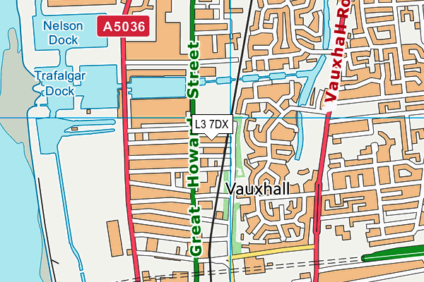 L3 7DX map - OS VectorMap District (Ordnance Survey)