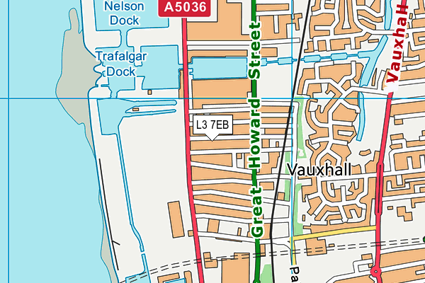 L3 7EB map - OS VectorMap District (Ordnance Survey)