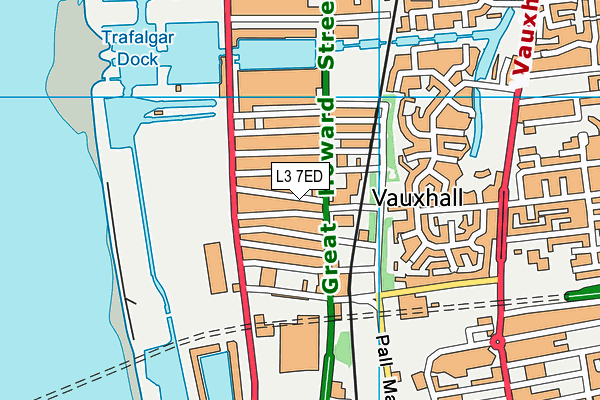 L3 7ED map - OS VectorMap District (Ordnance Survey)