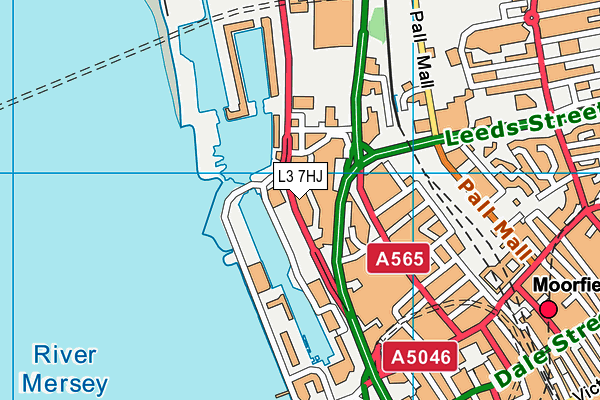 L3 7HJ map - OS VectorMap District (Ordnance Survey)